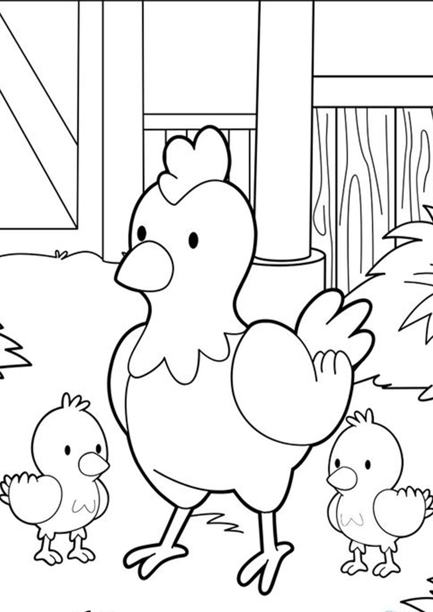 Free Easy To Print Chicken Coloring Pages Tulamama Chicken Coloring Free Easy To Print Chicken Coloring Pages Tulamama Chicken Coloring