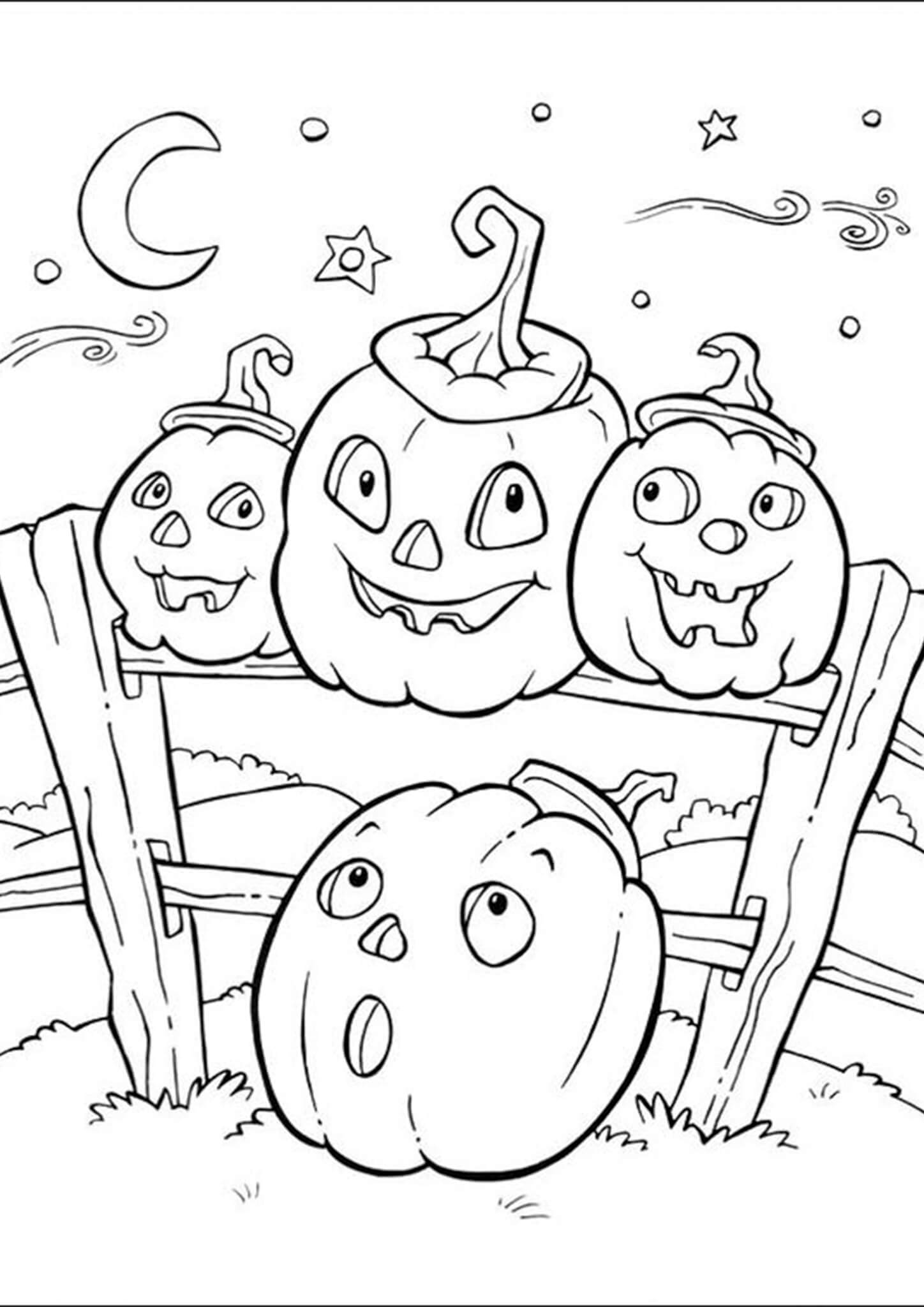 Free Easy To Print Halloween Coloring Pages Tulamama Free Easy To Print Halloween Coloring Pages Tulamama
