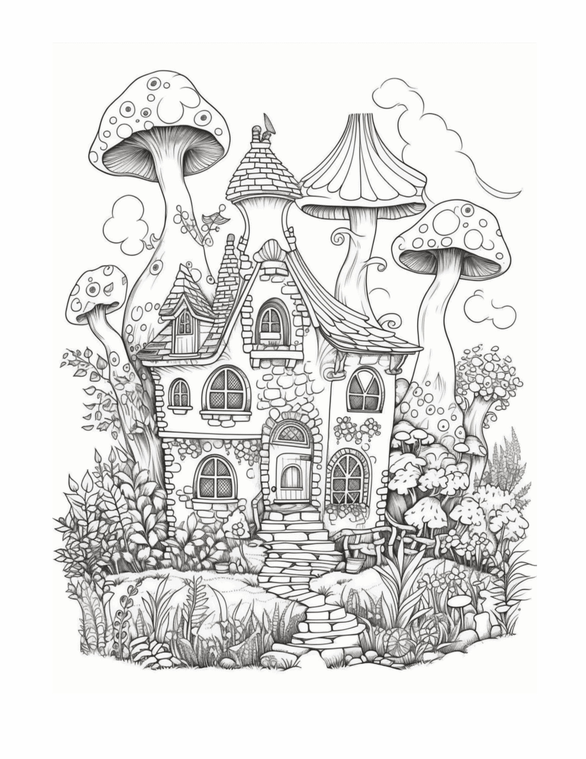Free Fairy Houses Coloring Page 19 Free Coloring Adventure Free Fairy Houses Coloring Page 19 Free Coloring Adventure
