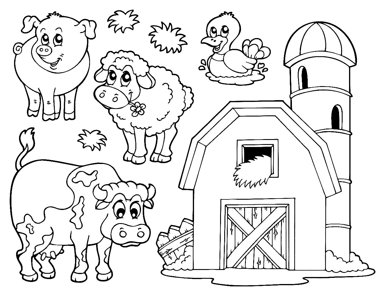 Free Farm Coloring Pages Printable Printable World Holiday Free Farm Coloring Pages Printable Printable World Holiday