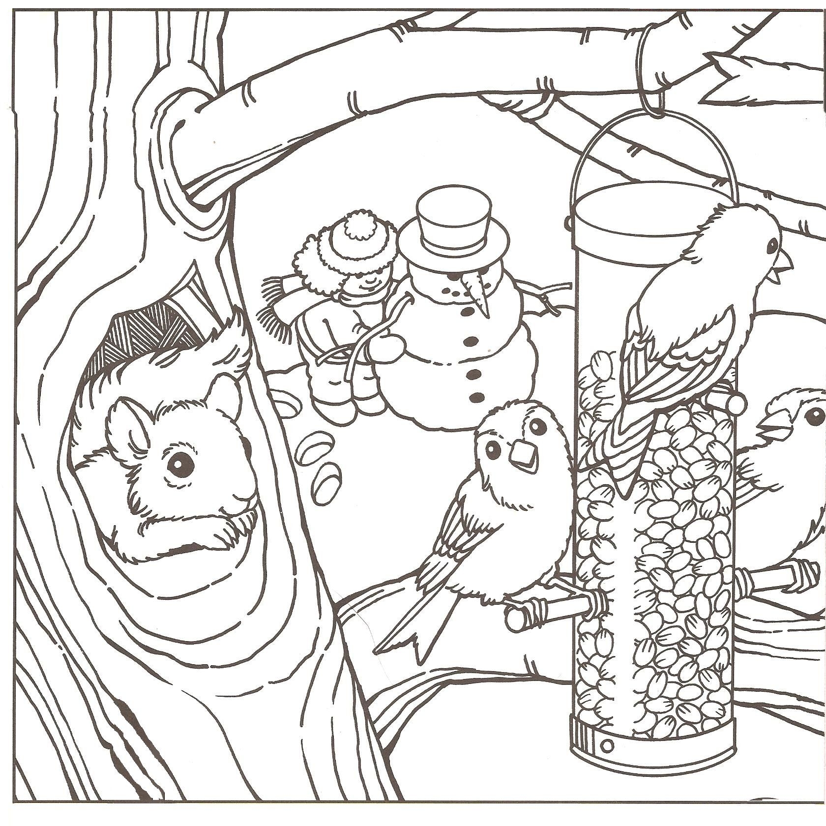 Free Free Printable Coloring Pages Of Winter Scenes Download Free Free