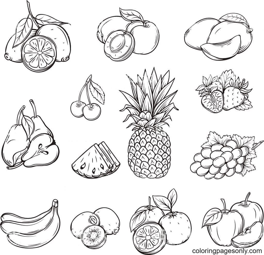 Free Fruit Printable Coloring Pages Printable Form Templates And Letter Free Fruit Printable Coloring Pages Printable Form Templates And Letter