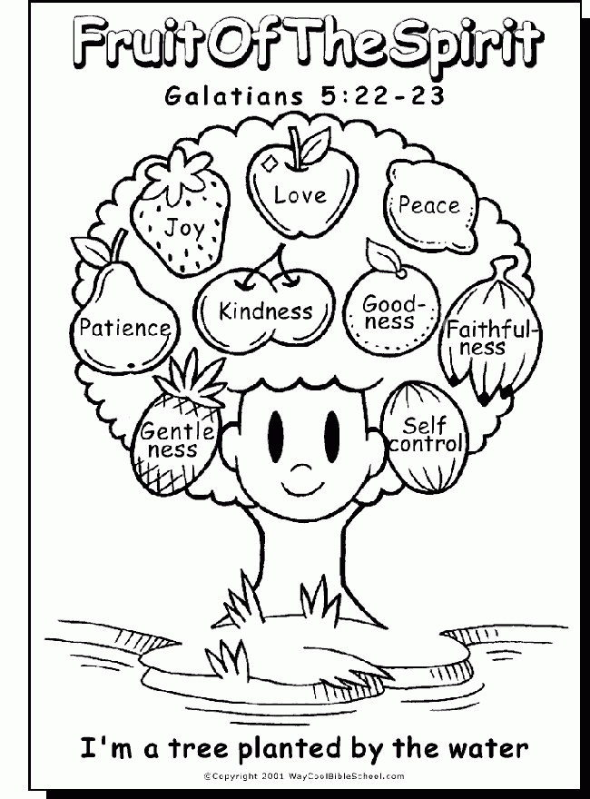 Free Fruits Of The Spirit Coloring Page Download Free Clip Art