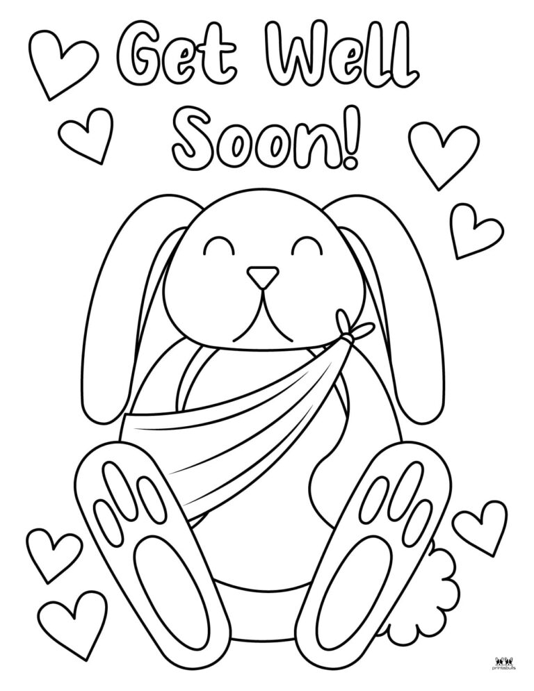 Printable Get Well Soon Coloring Pages