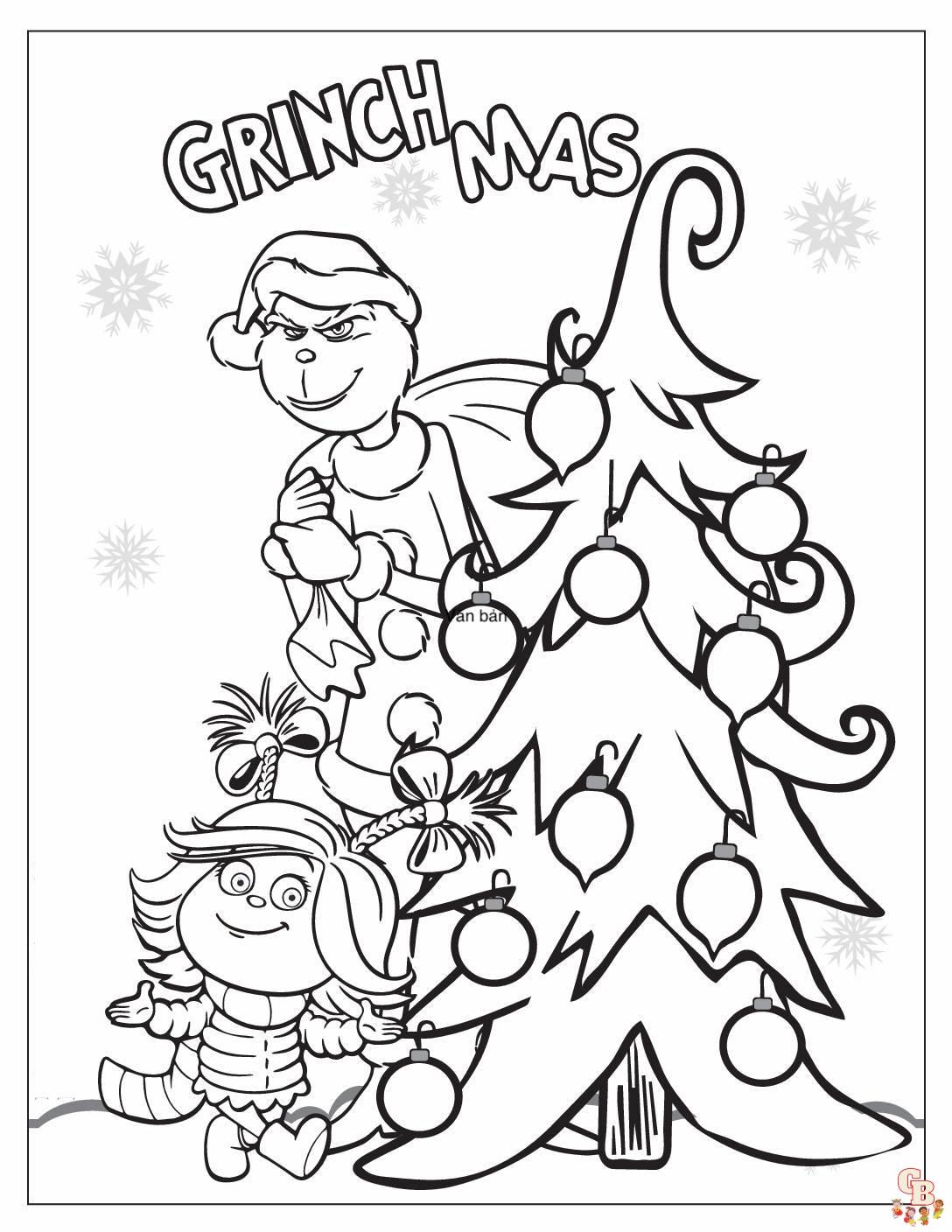 Free Grinch Christmas Coloring Pages Printable Free Grinch Christmas Coloring Pages Printable