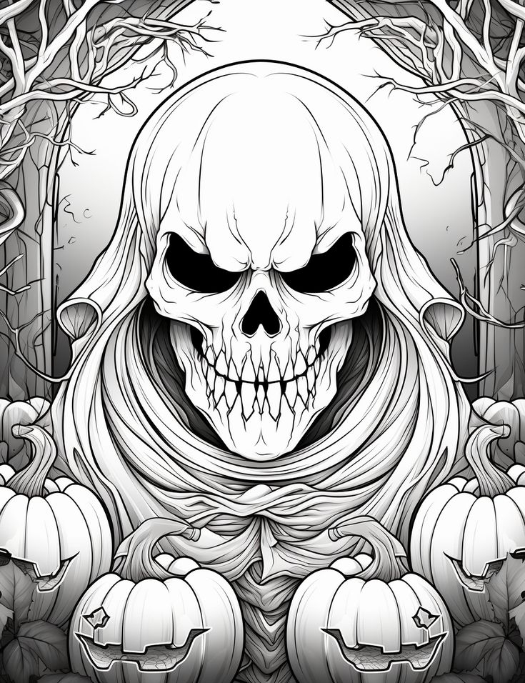 FREE Halloween Coloring Pages For Kids And Adults Monster Coloring FREE Halloween Coloring Pages For Kids And Adults Monster Coloring