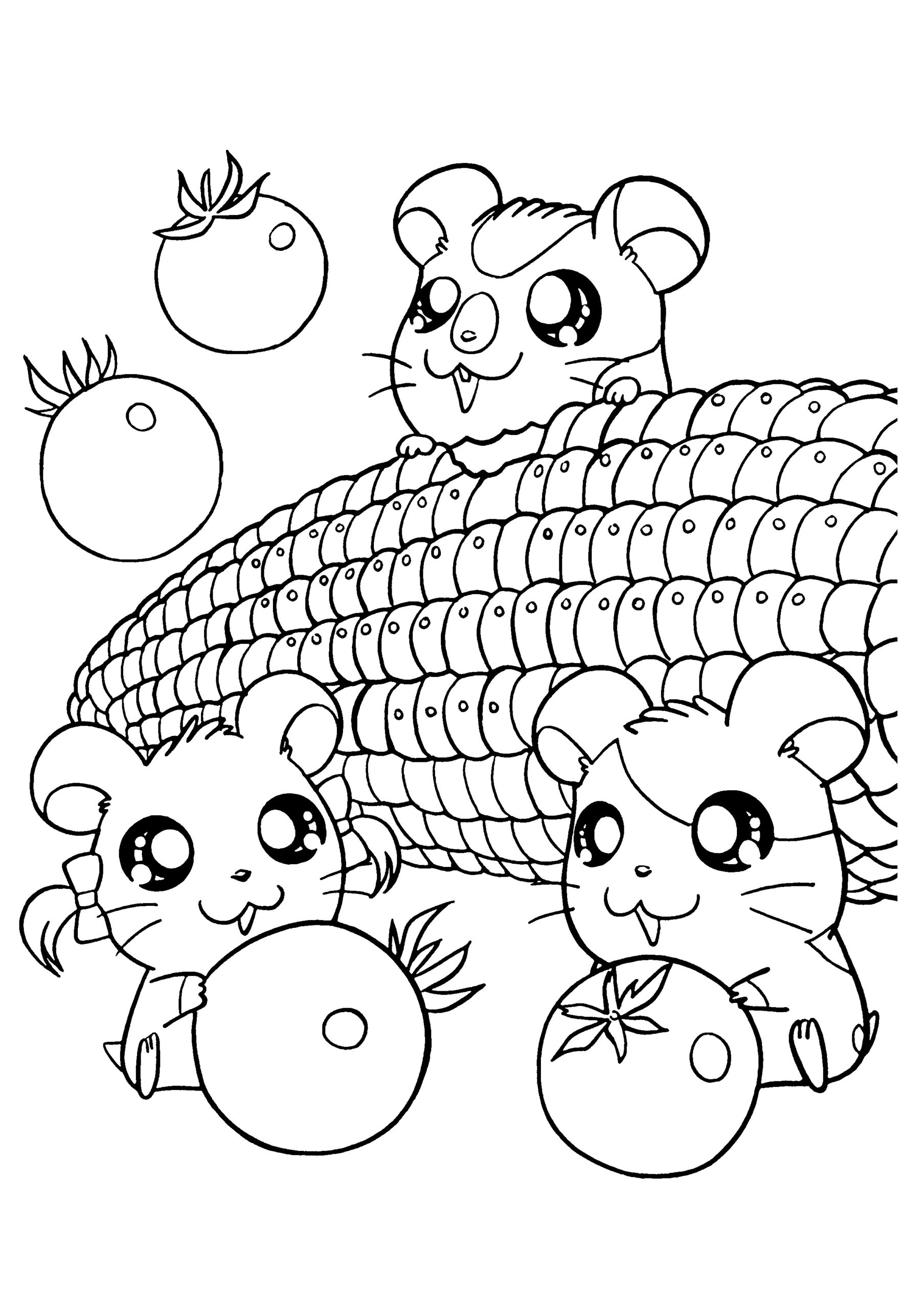 Hamster Coloring Pages Printable Hamster Coloring Pages Printable
