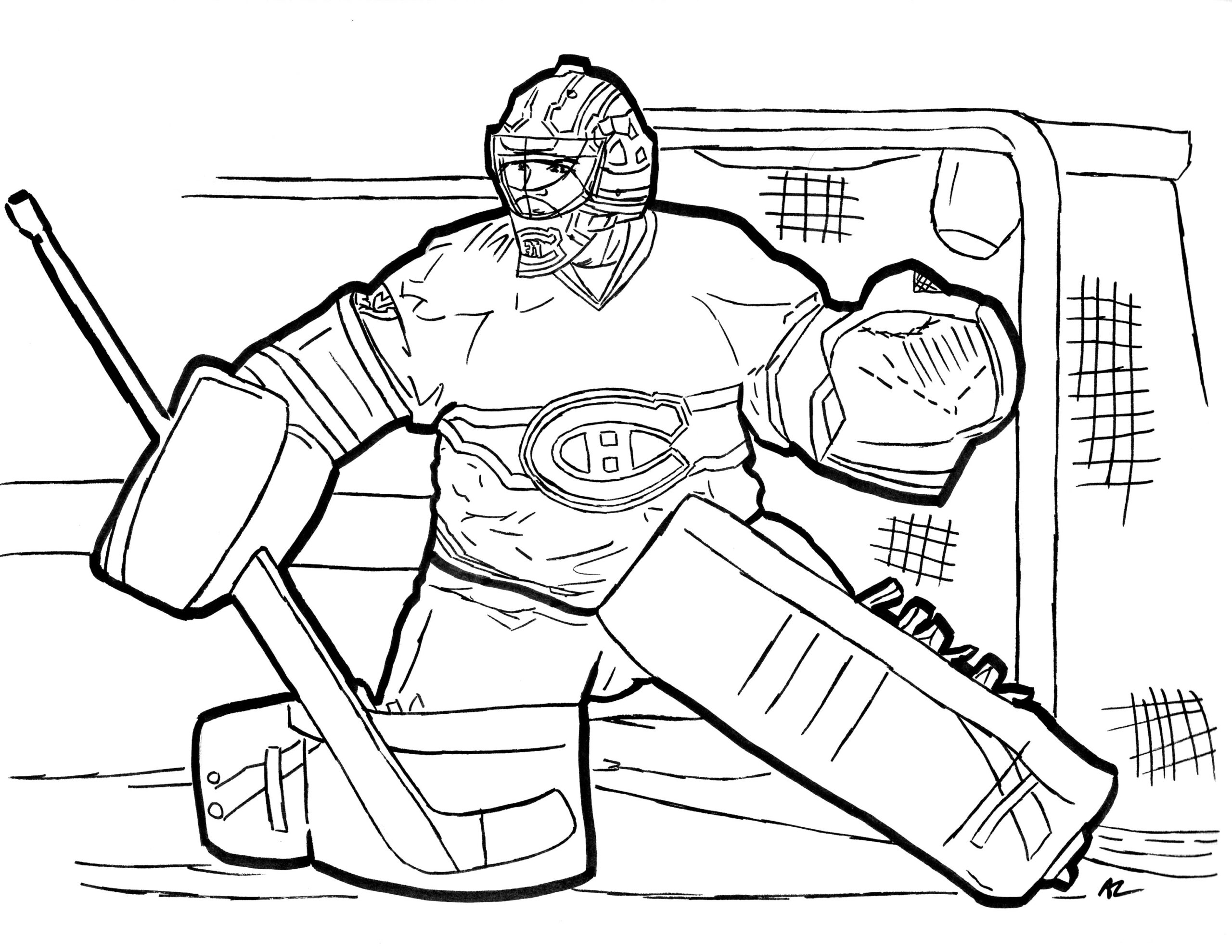 Hockey Printable Coloring Pages Hockey Printable Coloring Pages