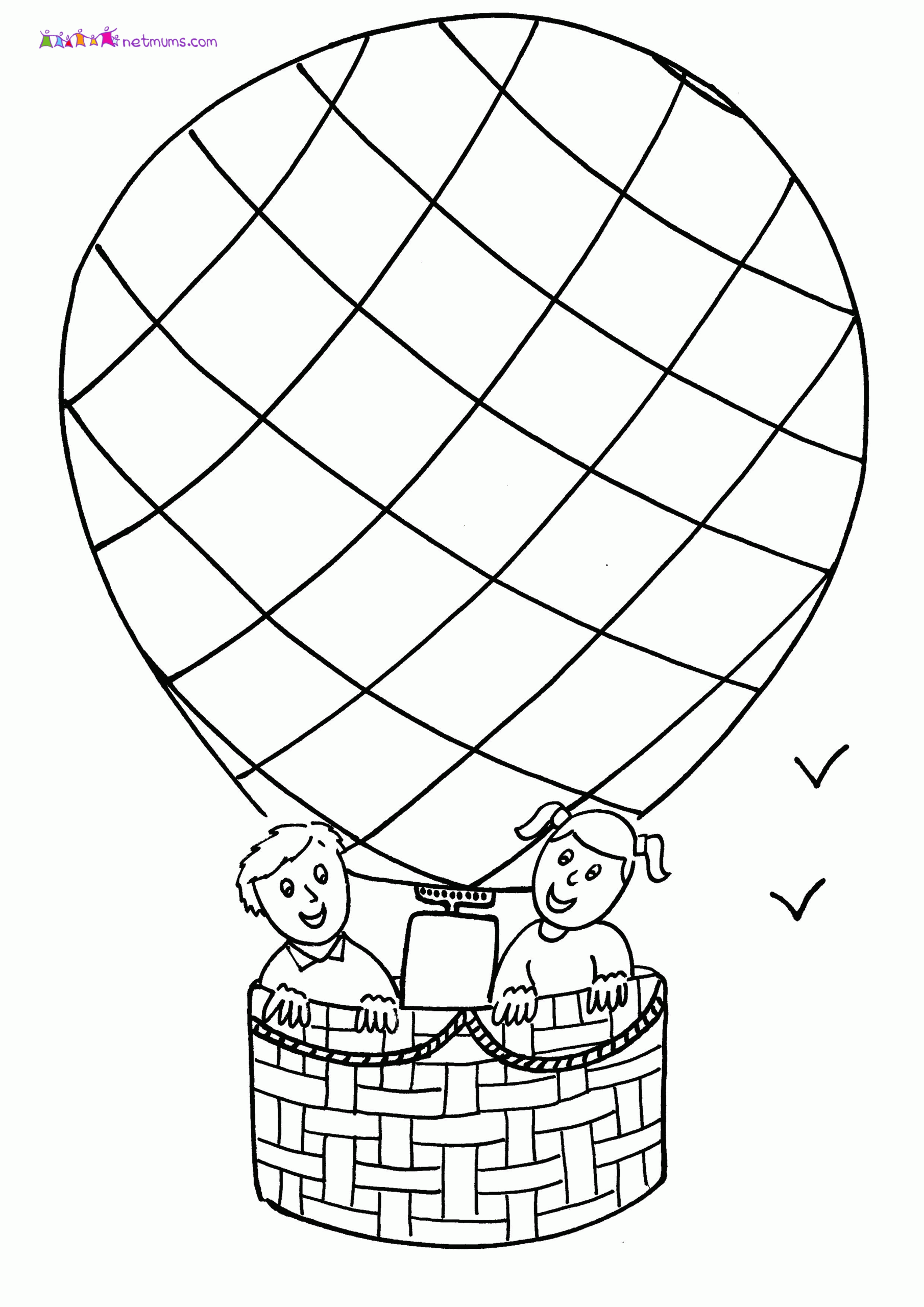 Free Hot Air Balloon Coloring Pages Free Printable Download Free Hot Free Hot Air Balloon Coloring Pages Free Printable Download Free Hot
