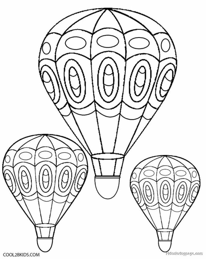 Free Hot Air Balloon Coloring Pages Free Printable Download Free Hot Free Hot Air Balloon Coloring Pages Free Printable Download Free Hot