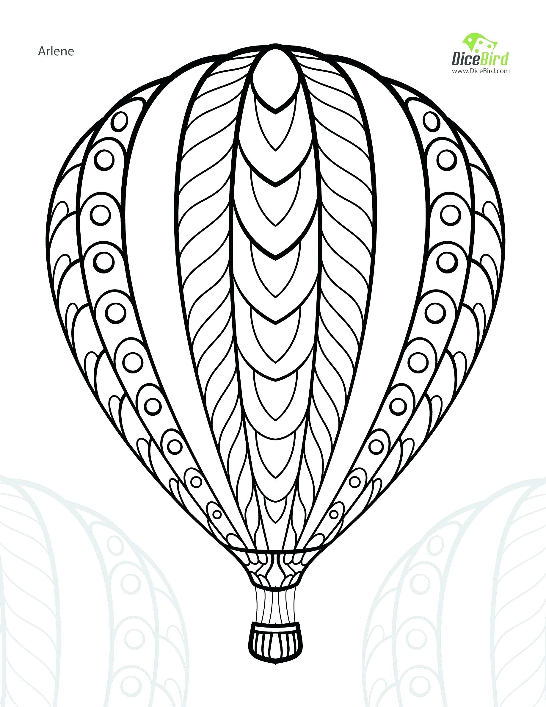 Printable Hot Air Balloon Coloring Pages Printable Hot Air Balloon Coloring Pages