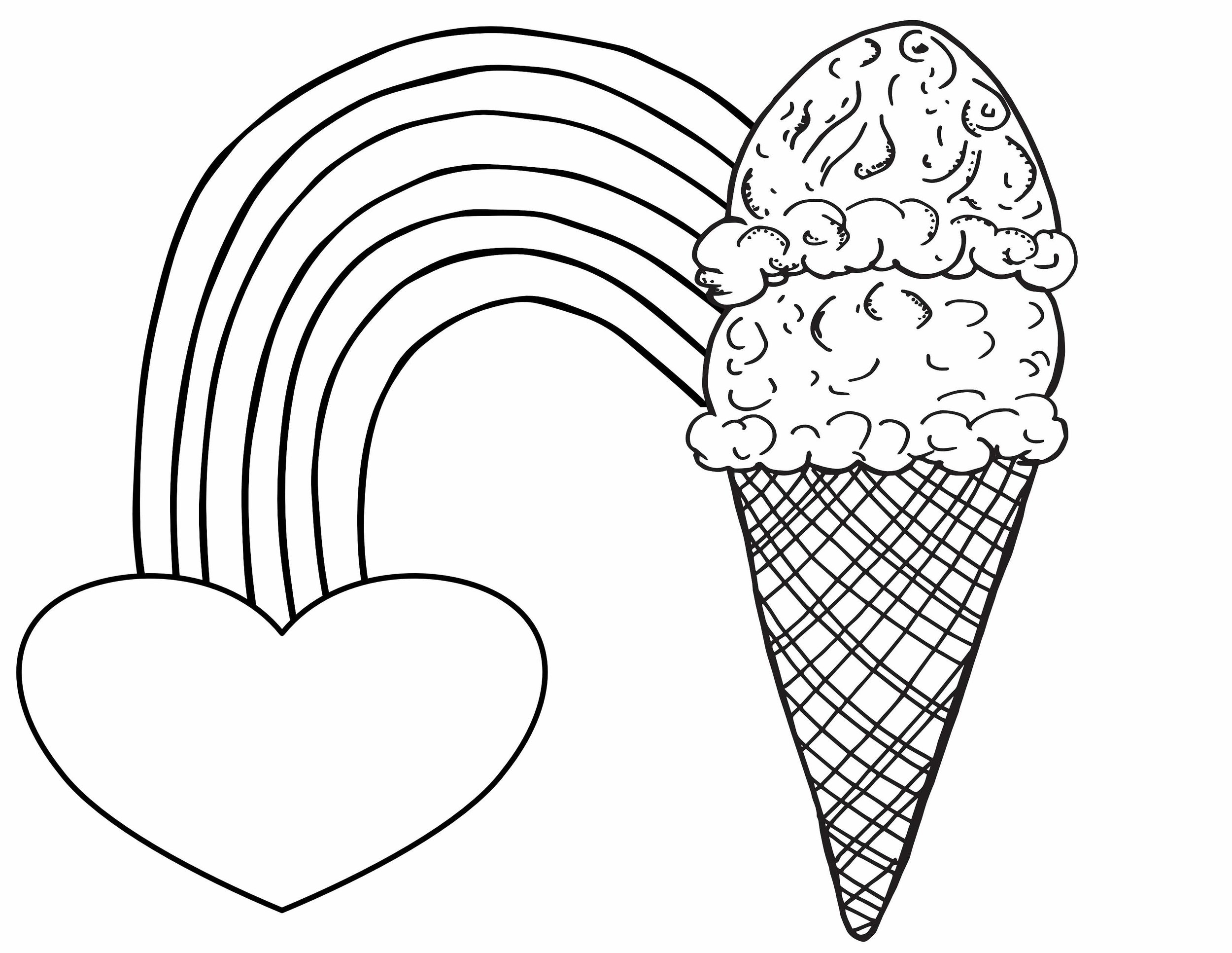 Ice Cream Color Pages Printable Free Ice Cream Color Pages Printable Free