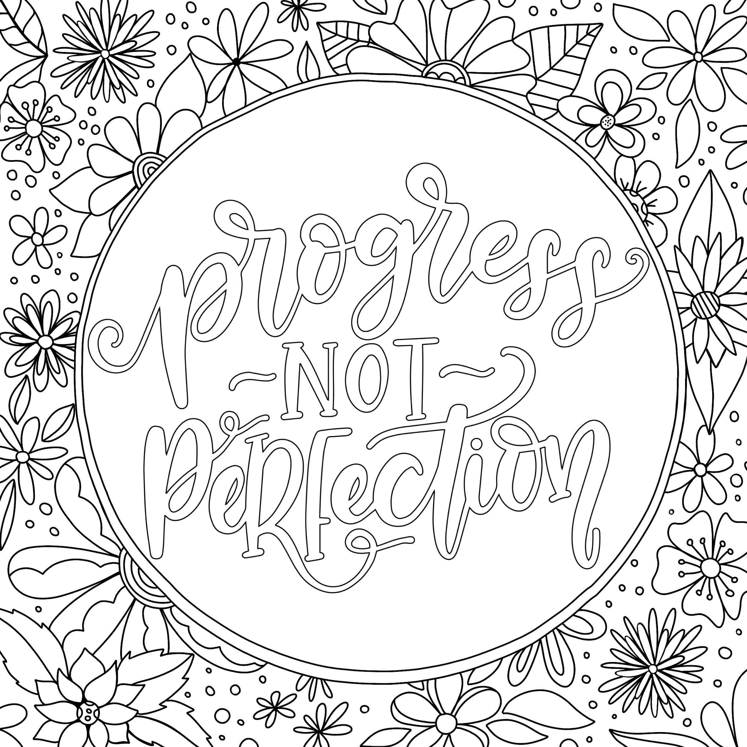 Free Printable Inspirational Coloring Pages For Adults