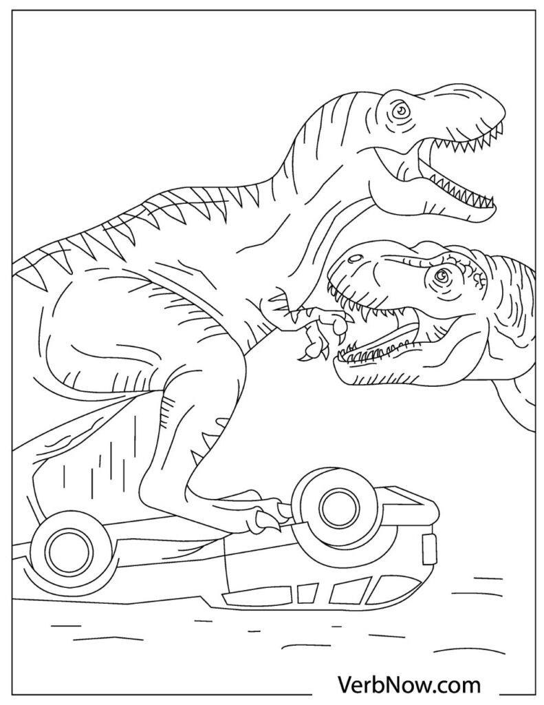 Free JURASSIC WORLD Coloring Page For Download PDF Coloring Home