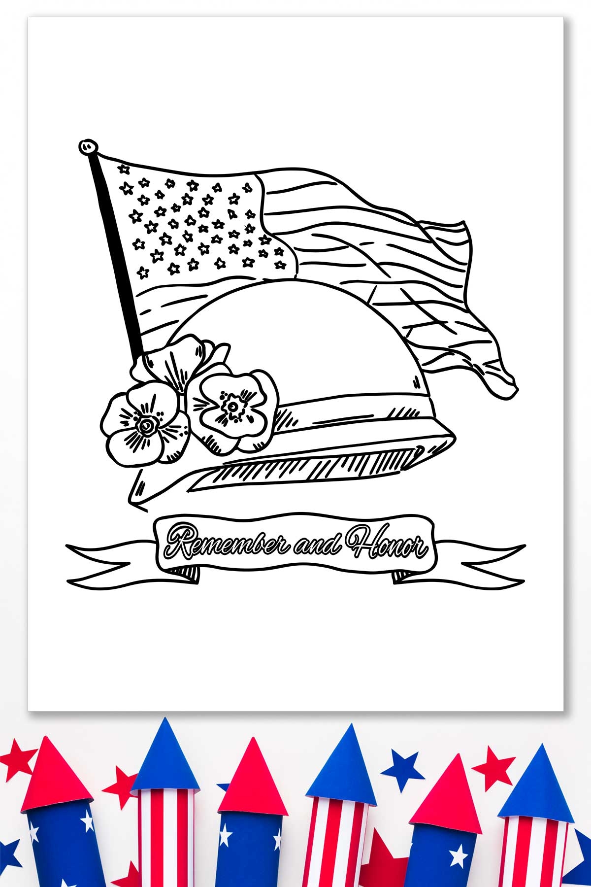 Free Memorial Day Printable Coloring Pages Page 3 Mom Envy