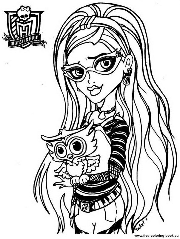Free Monster High Printable Coloring Pages Free Monster High Printable Coloring Pages
