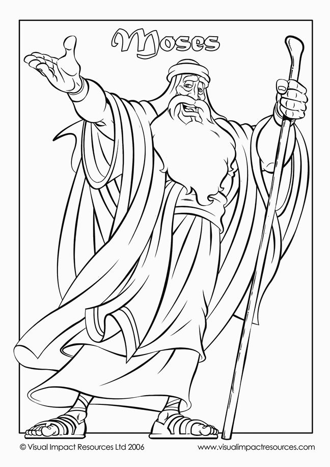 Moses Coloring Pages Printable Free Moses Coloring Pages Printable Free