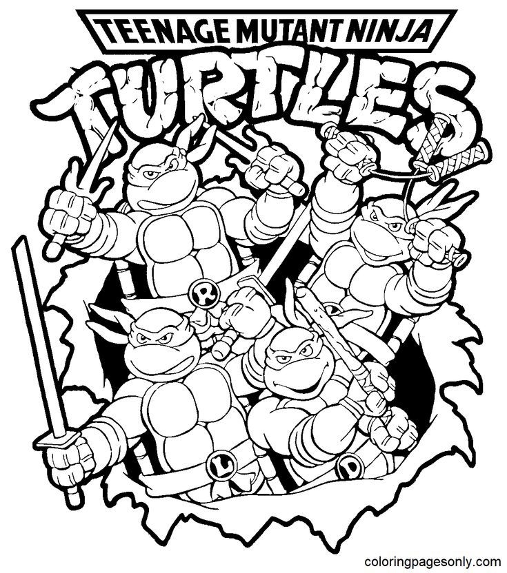 Free Ninja Turtles Coloring Pages Free Ninja Turtles Coloring Pages