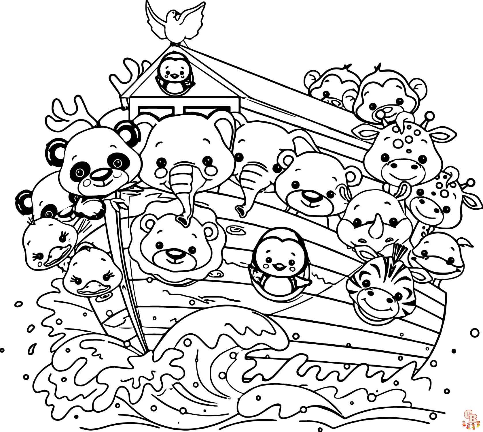 Free Noah S Ark Coloring Pages For Kids Printable And Easy Free Noah S Ark Coloring Pages For Kids Printable And Easy