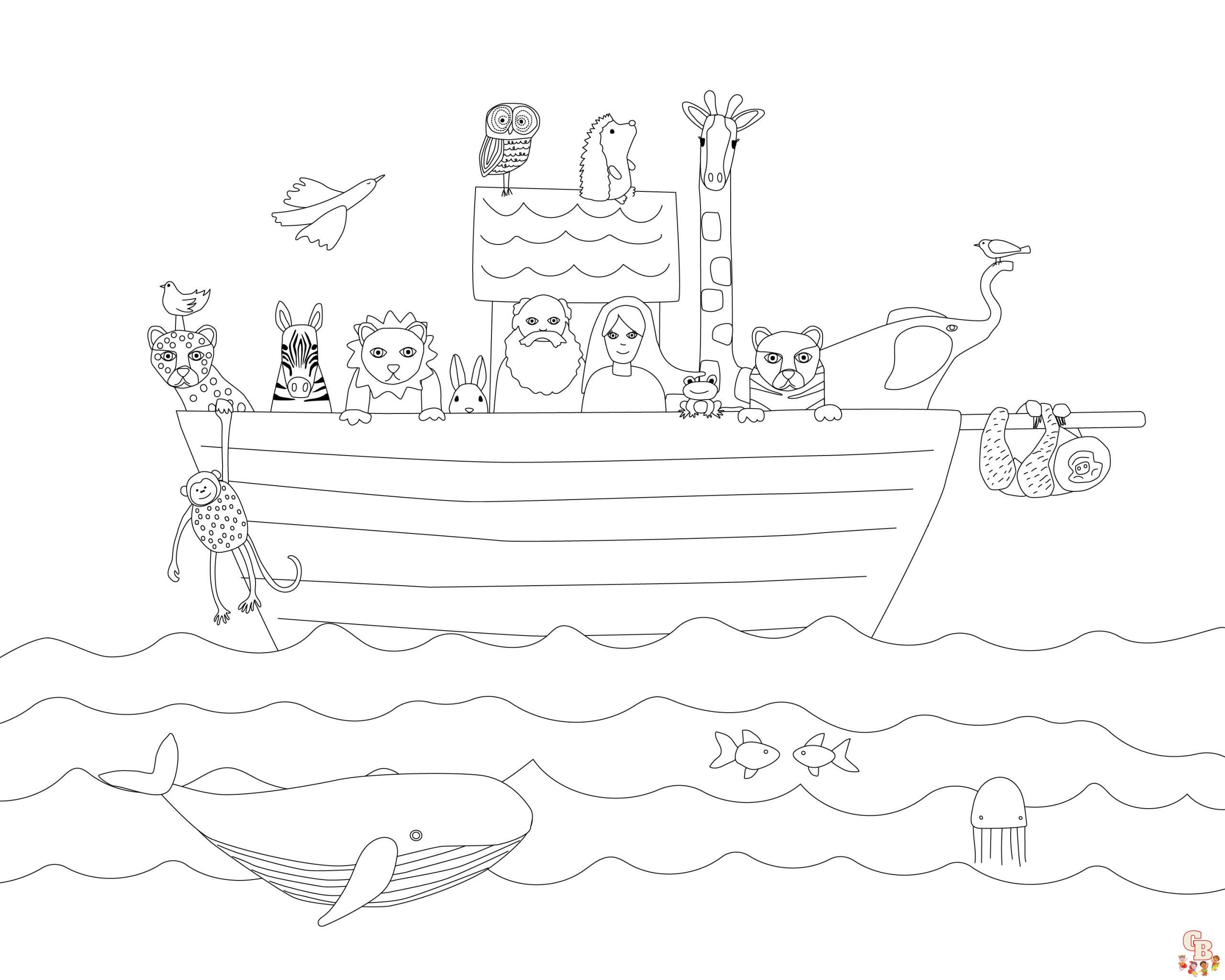 Printable Noah'S Ark Coloring Pages Printable Noah'S Ark Coloring Pages