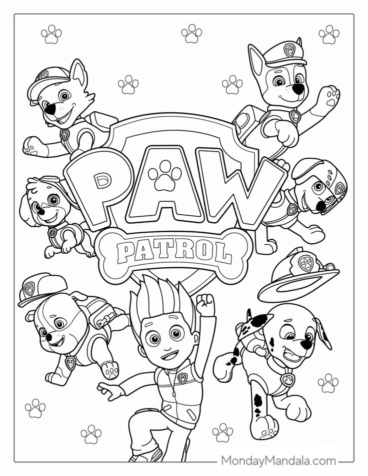 Paw Patrol Coloring Pages Printable Paw Patrol Coloring Pages Printable