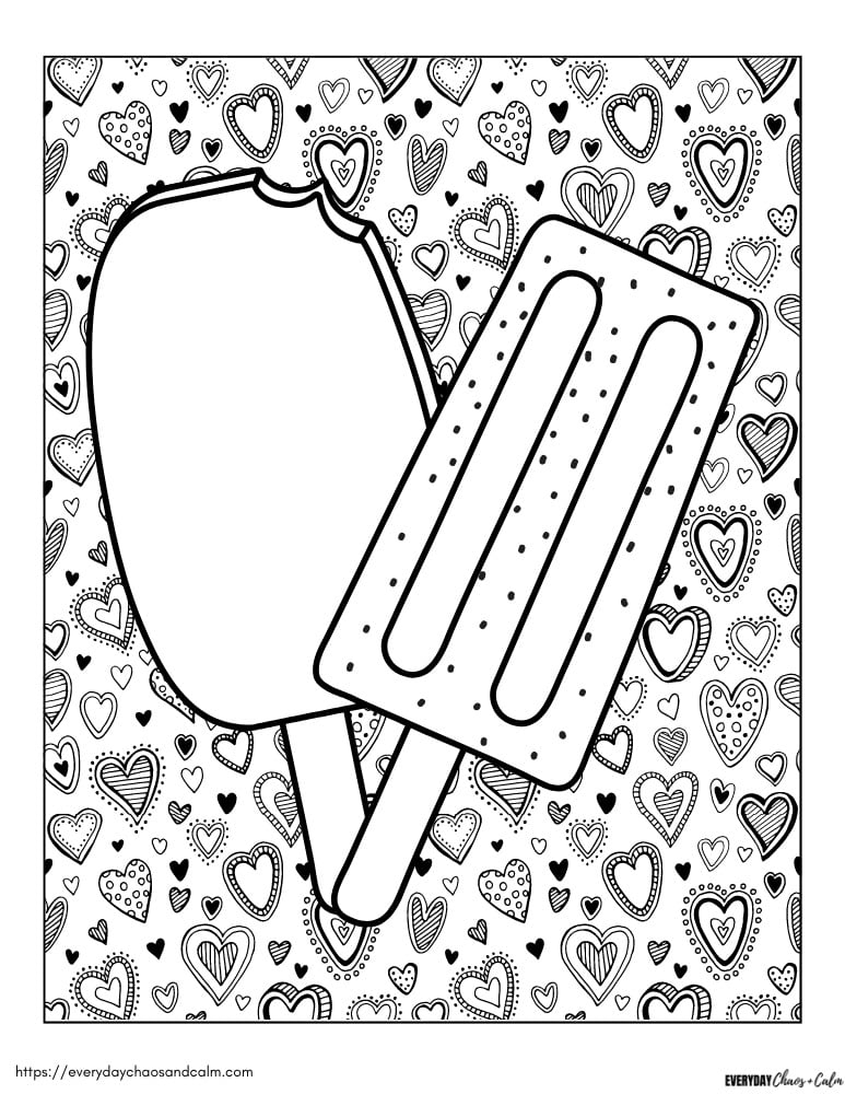 Free Popsicle Coloring Pages For Kids Free Popsicle Coloring Pages For Kids