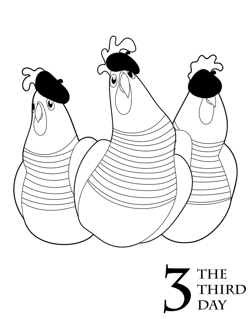 Free Printable 12 Days Of Christmas Coloring Pages Free Printable 12 Days Of Christmas Coloring Pages