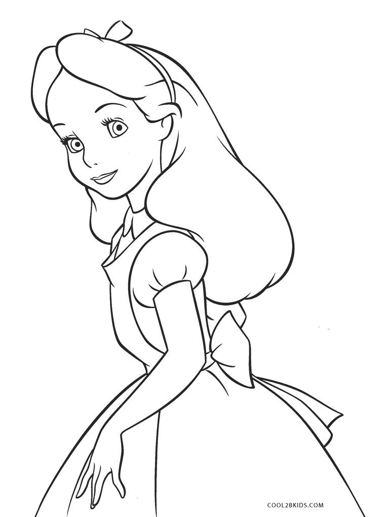 Free Printable Alice In Wonderland Coloring Pages For Kids