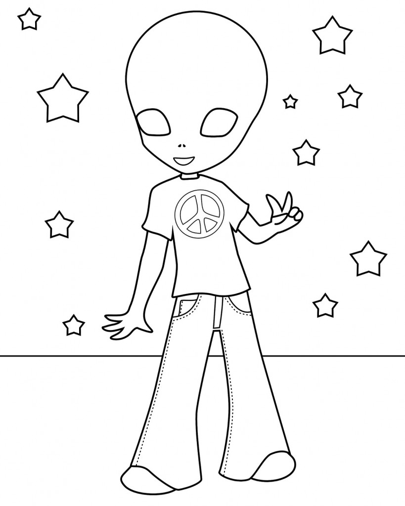 Free Printable Alien Coloring Pages For Kids Free Printable Alien Coloring Pages For Kids