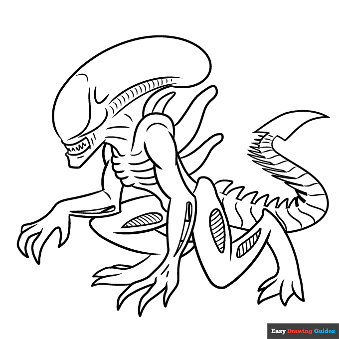 Free Printable Alien Coloring Pages