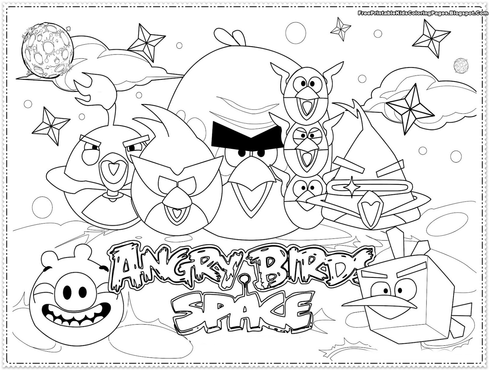 Free Printable Angry Birds Coloring Pages Free Printable Angry Birds Coloring Pages