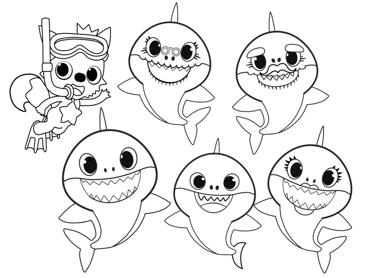 Free Printable Baby Shark Coloring Pages For Kids Shark Coloring