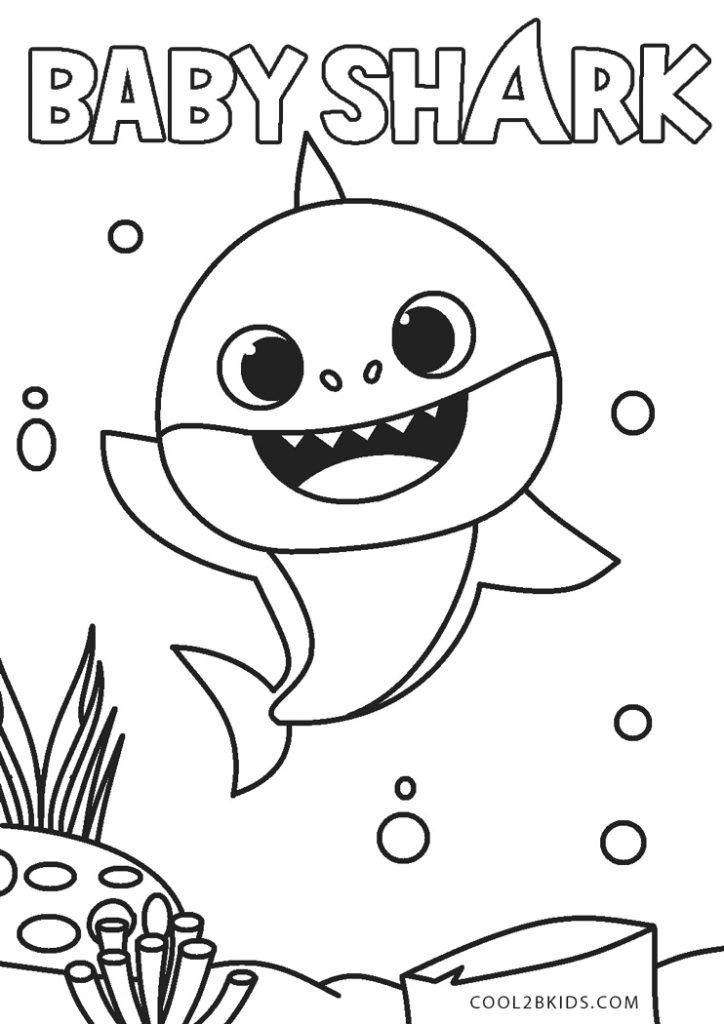 Free Printable Baby Shark Coloring Pages Free Printable Baby Shark Coloring Pages