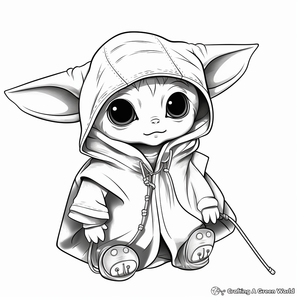 Baby Yoda Coloring Pages Printable