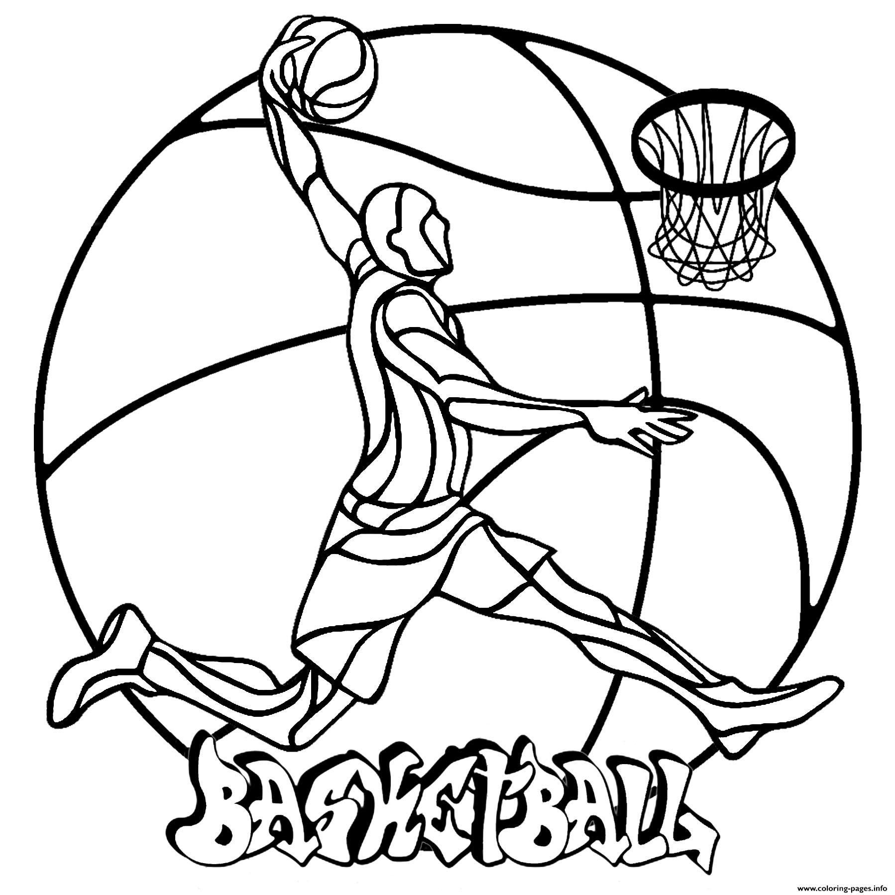 Free Printable Basketball Coloring Pages Free Printable Basketball Coloring Pages