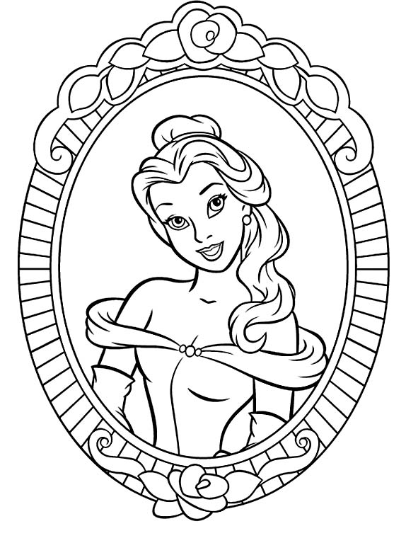 Free Printable Belle Coloring Pages For Kids Free Printable Belle Coloring Pages For Kids