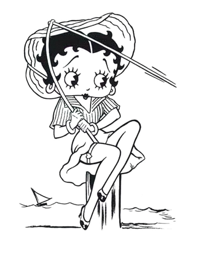 Free Printable Betty Boop Coloring Pages Free Printable Betty Boop Coloring Pages