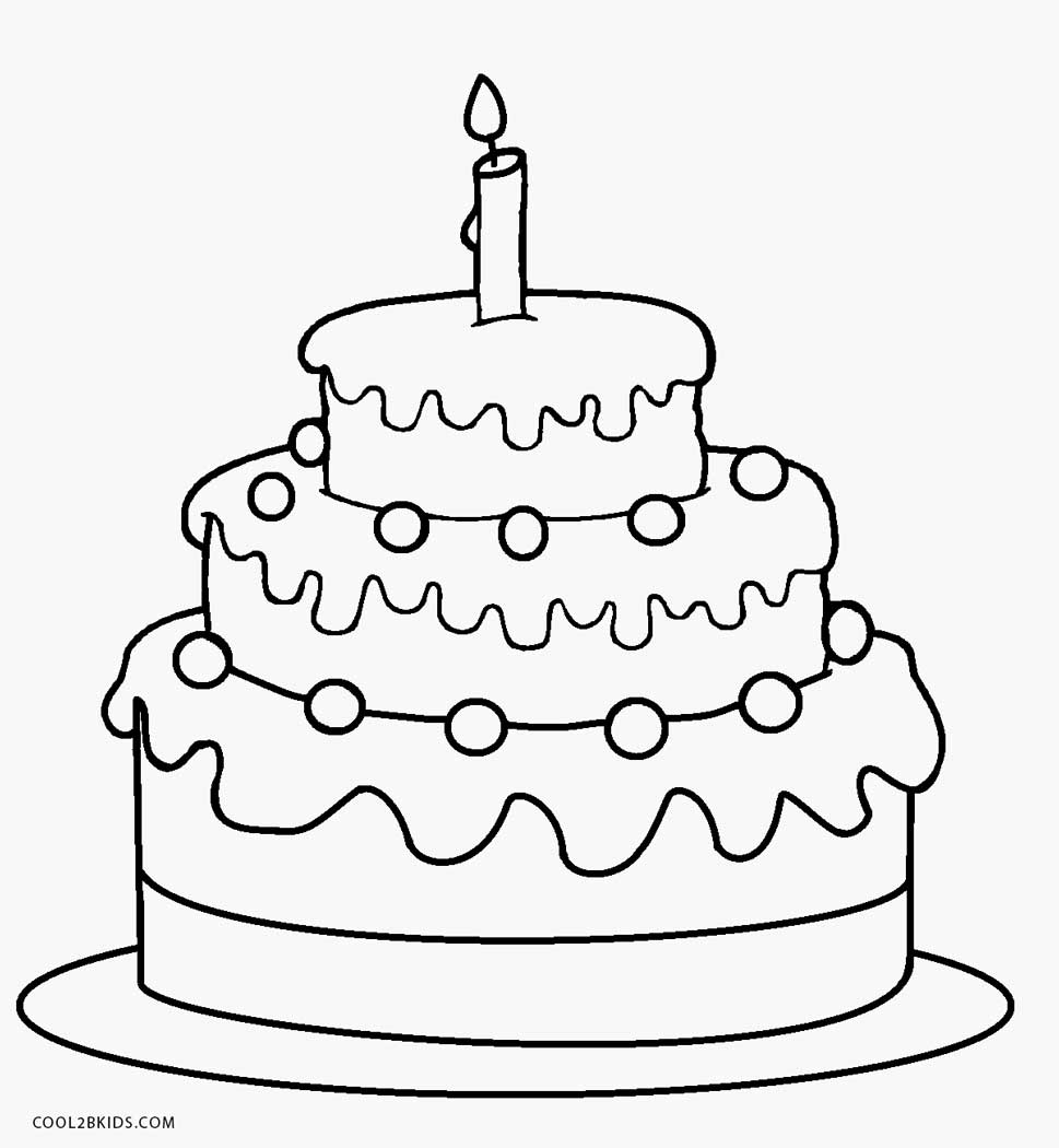 Free Printable Birthday Cake Coloring Pages For Kids Free Printable Birthday Cake Coloring Pages For Kids