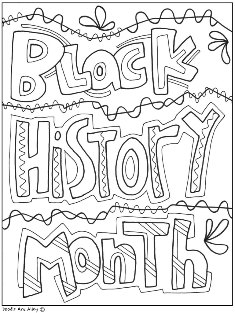Free Printable Black History Month Coloring Pages Free Printable Black History Month Coloring Pages