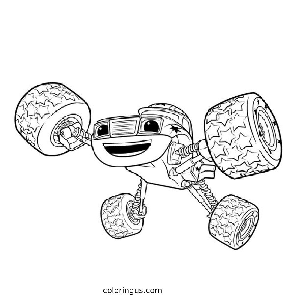Free Printable Blaze Coloring Pages Printable Templat Vrogue Co