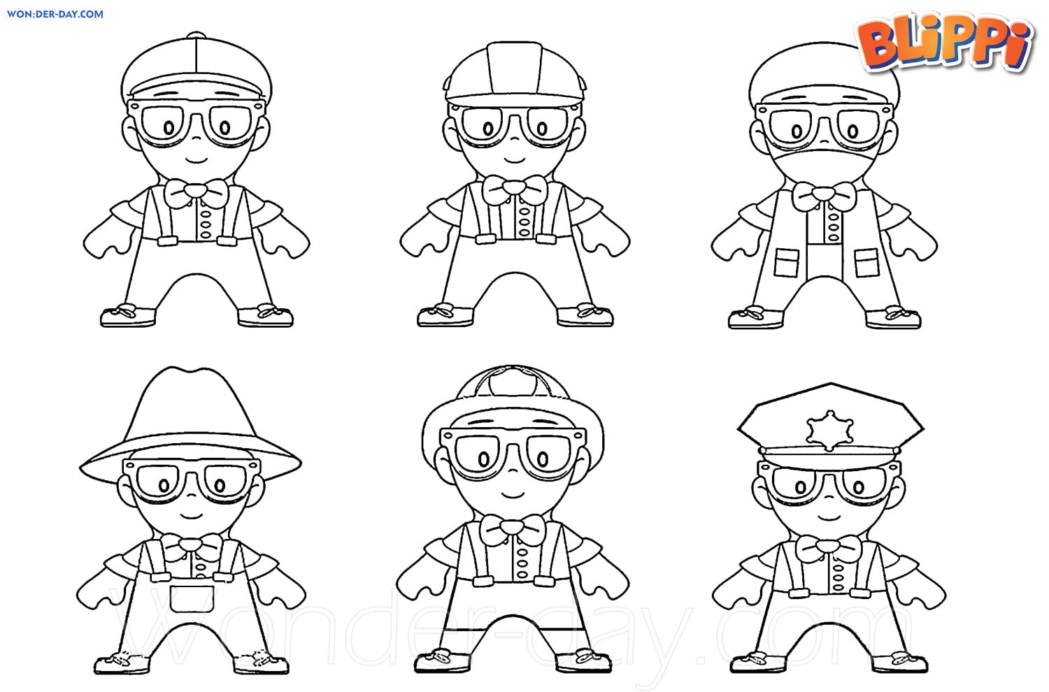 Free Printable Blippi Coloring Pages For Kids WONDER DAY Coloring Free Printable Blippi Coloring Pages For Kids WONDER DAY Coloring