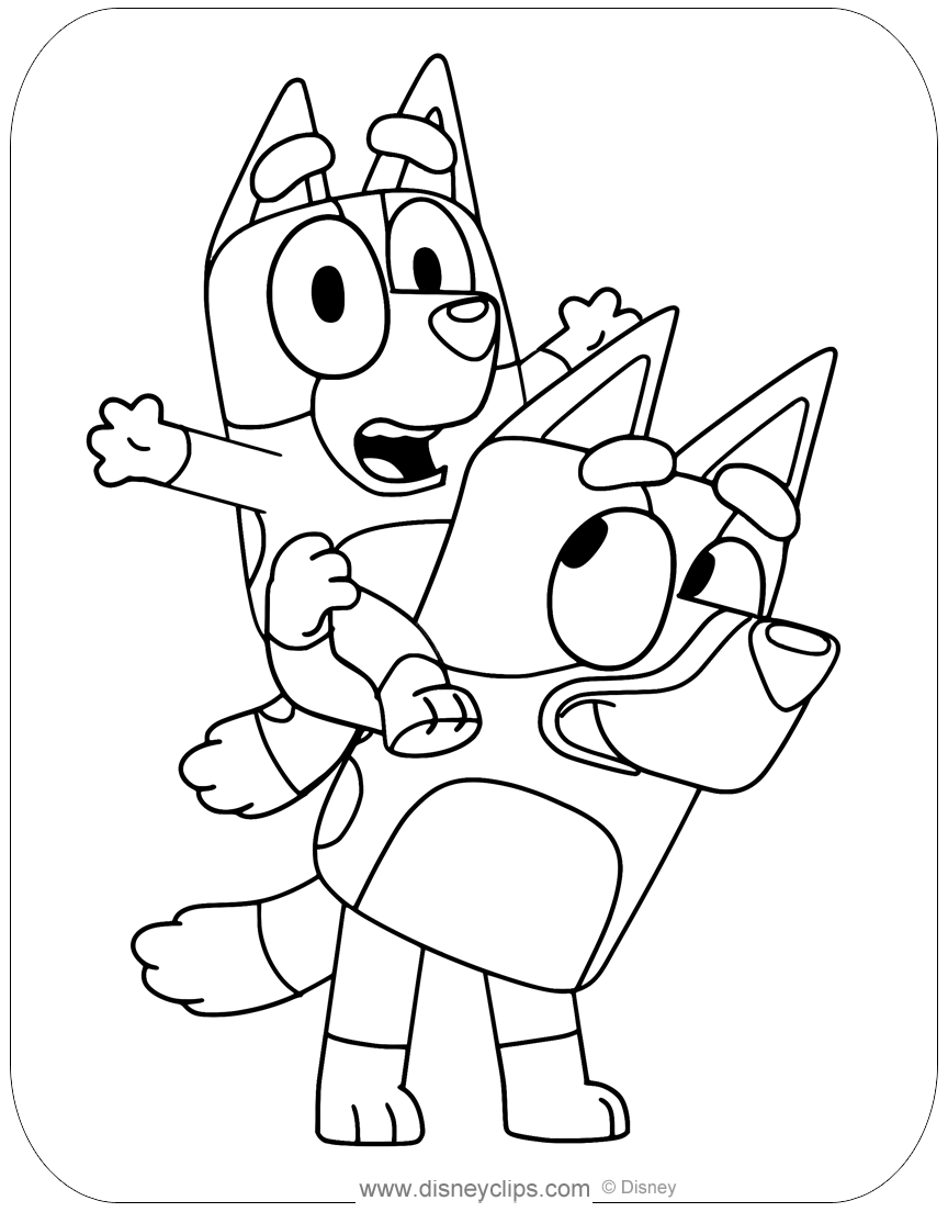 Free Printable Bluey Coloring Pages In PDF Disneyclips Free Printable Bluey Coloring Pages In PDF Disneyclips