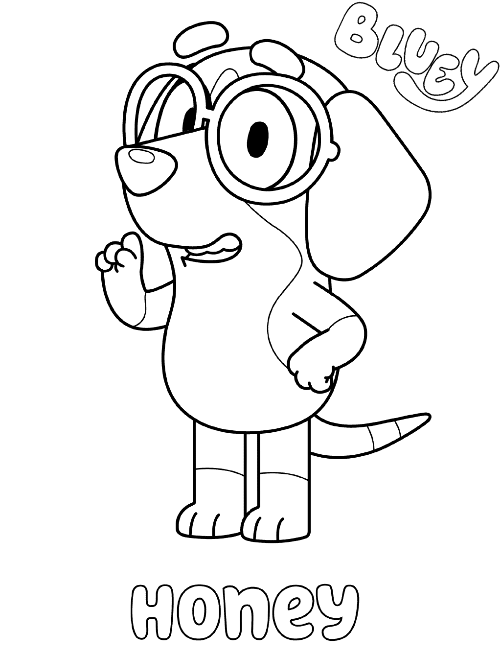 Free Printable Bluey Coloring Pages Free Printable Bluey Coloring Pages