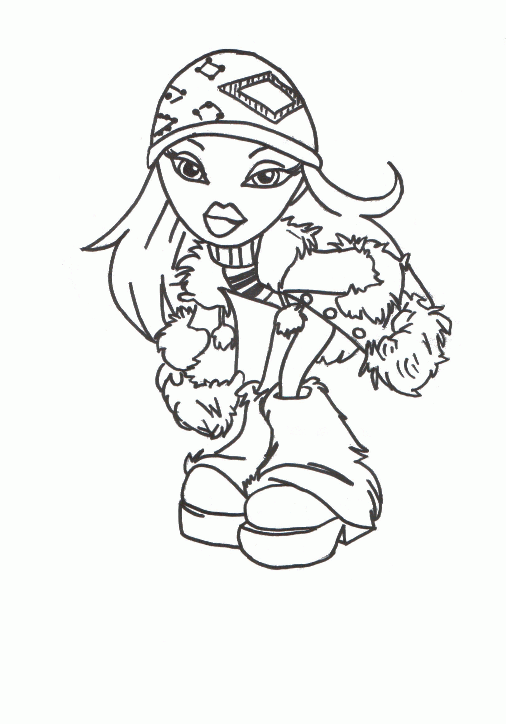 Printable Bratz Dolls Coloring Pages Printable Bratz Dolls Coloring Pages