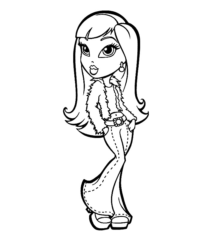 Free Printable Bratz Coloring Pages For Kids Free Printable Bratz Coloring Pages For Kids