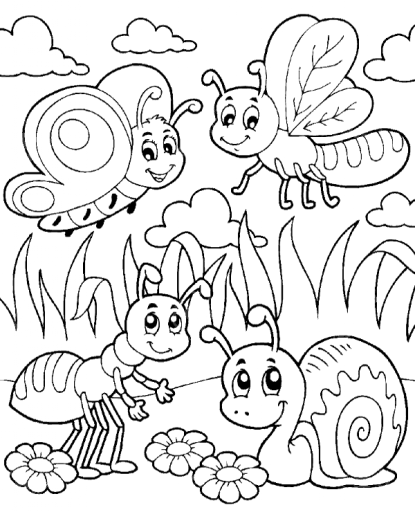 Free Printable Bug Coloring Pages Printable World Holiday
