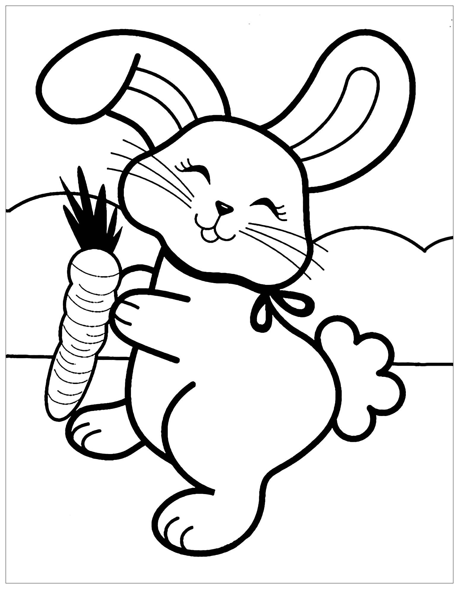 Free Printable Bunny Coloring Pages Free Printable Bunny Coloring Pages