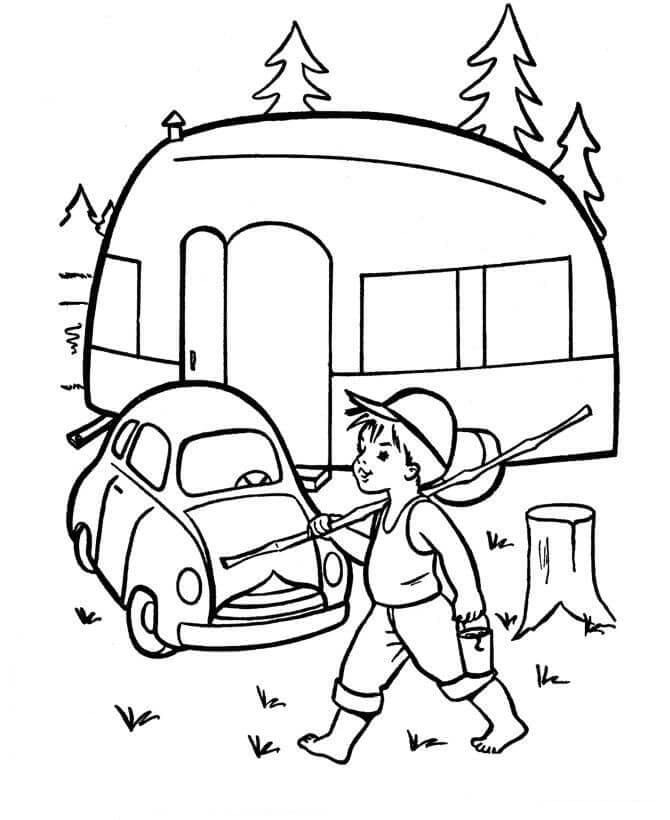 Free Printable Camper Coloring Pages Free Printable Camper Coloring Pages