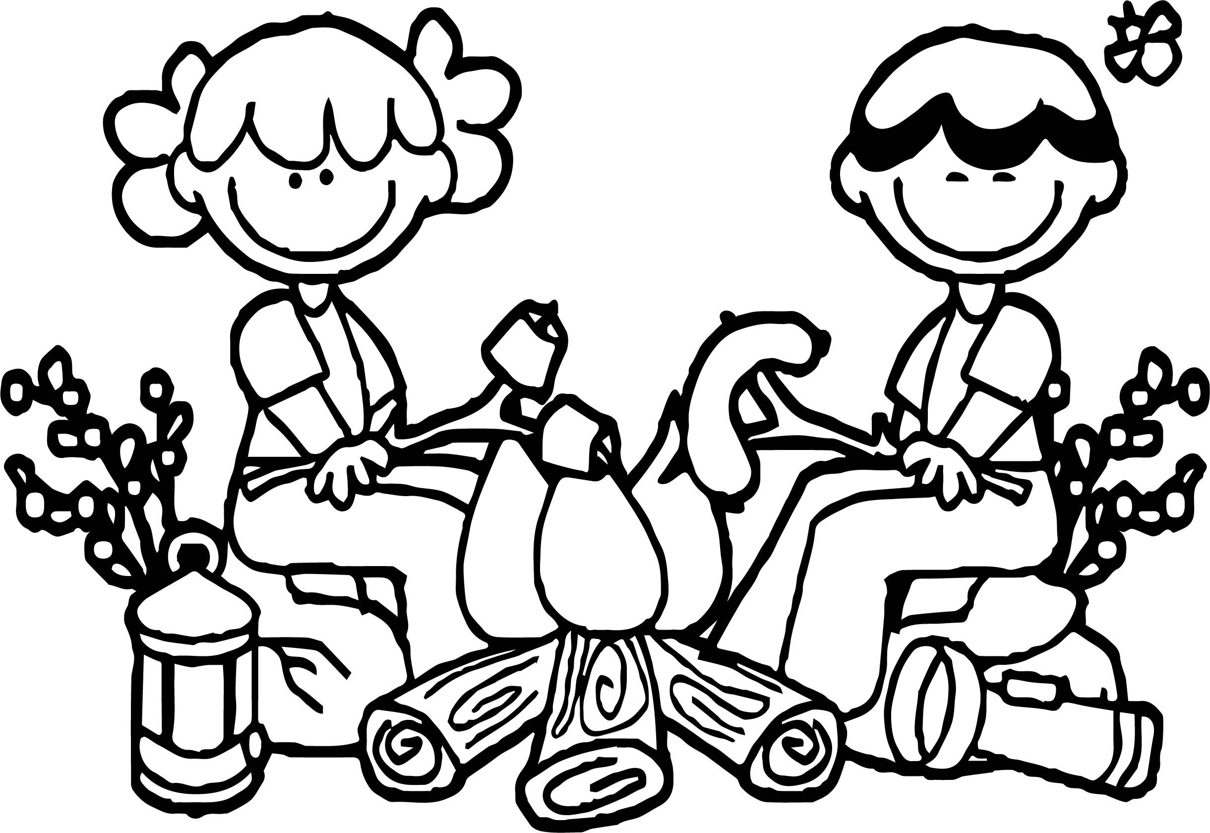 Free Printable Camping Coloring Pages Free Printable Camping Coloring Pages