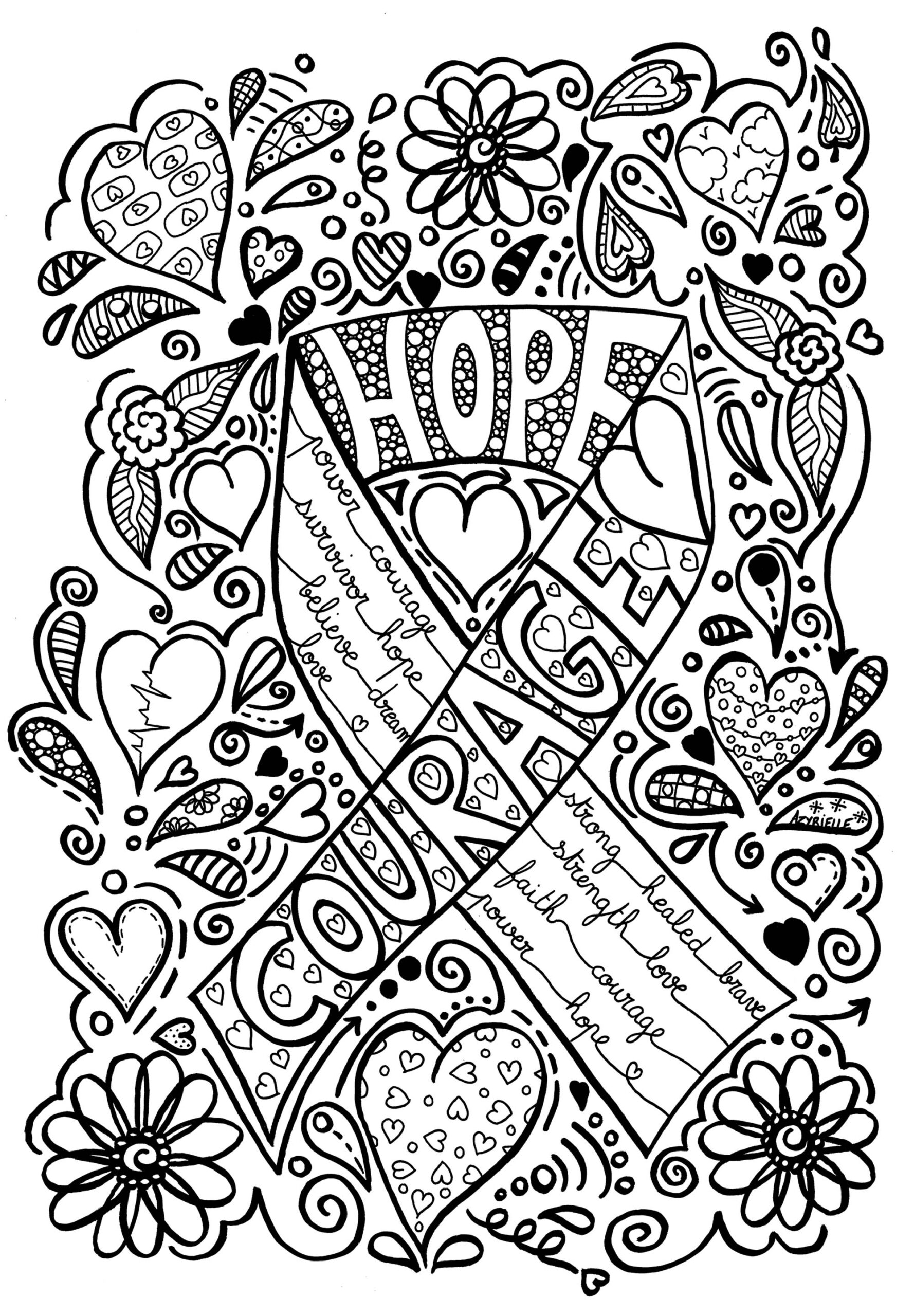 Free Printable Cancer Coloring Pages Free Printable Cancer Coloring Pages